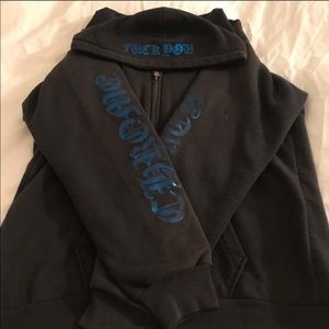 Black authentic chrome hearts hoodie